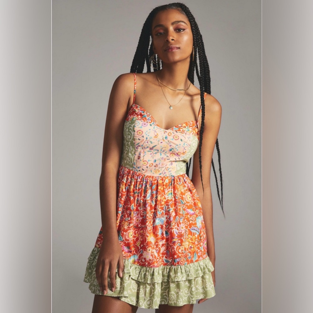 Anthropologie Floral dress XS